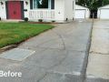 Before image of a driveway sealed by Superior Asphalt